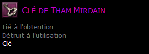 Clé de Tham Mirdain