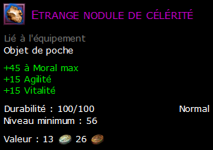 Etrange nodule de célérité