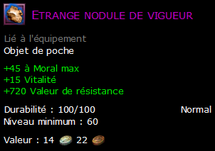 Etrange nodule de vigueur