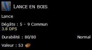 Lance en bois