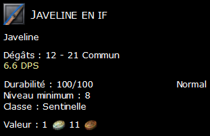 Javeline en if