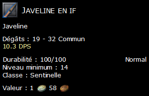 Javeline en if