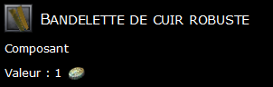 Bandelette de cuir robuste