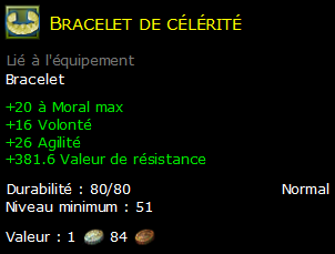 Bracelet de célérité