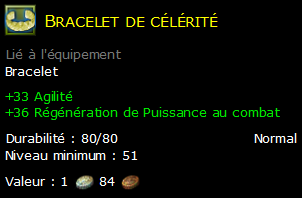 Bracelet de célérité