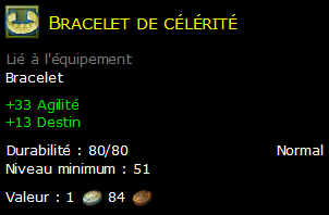 Bracelet de célérité