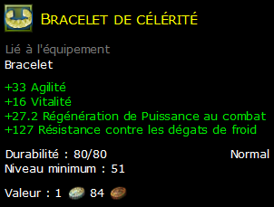 Bracelet de célérité