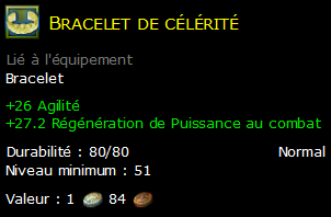 Bracelet de célérité