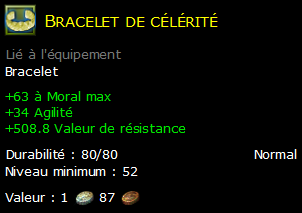 Bracelet de célérité