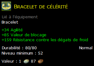 Bracelet de célérité