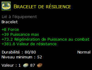 Bracelet de résilience