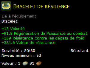 Bracelet de résilience