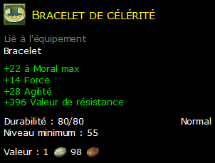 Bracelet de célérité