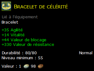 Bracelet de célérité