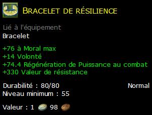 Bracelet de résilience