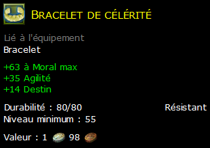 Bracelet de célérité