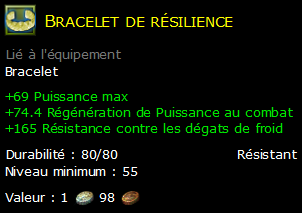 Bracelet de résilience