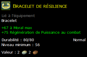 Bracelet de résilience