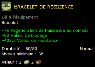 Bracelet de résilience