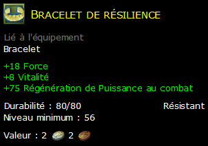 Bracelet de résilience