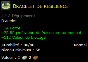 Bracelet de résilience