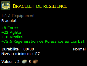 Bracelet de résilience