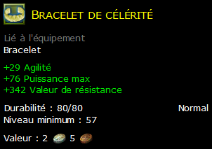 Bracelet de célérité