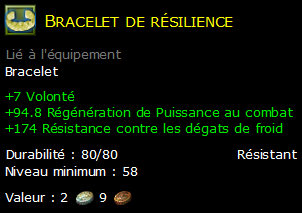 Bracelet de résilience