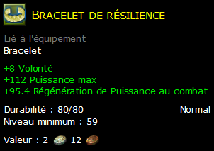 Bracelet de résilience