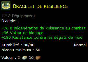 Bracelet de résilience