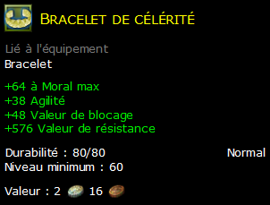 Bracelet de célérité