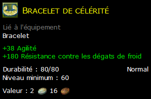 Bracelet de célérité