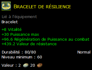 Bracelet de résilience