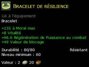 Bracelet de résilience