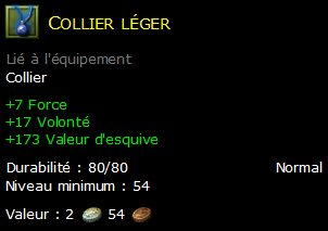 Collier léger