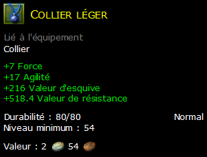 Collier léger