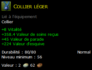 Collier léger