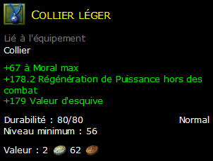 Collier léger