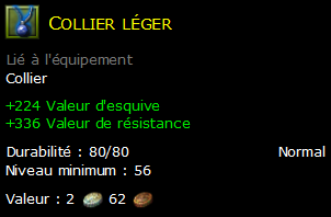 Collier léger