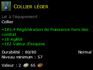 Collier léger