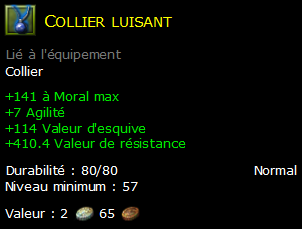 Collier luisant