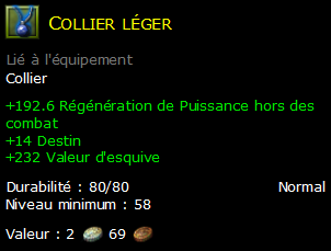 Collier léger