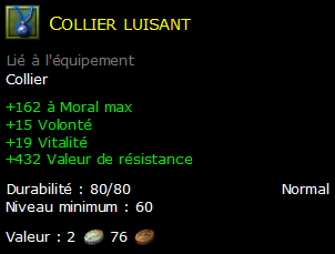 Collier luisant