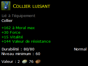 Collier luisant