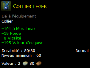 Collier léger