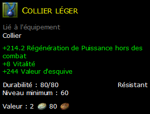 Collier léger