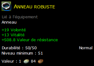 Anneau robuste