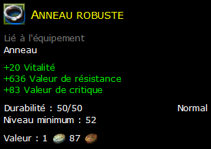 Anneau robuste