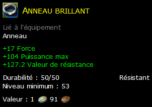 Anneau brillant