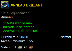 Anneau brillant